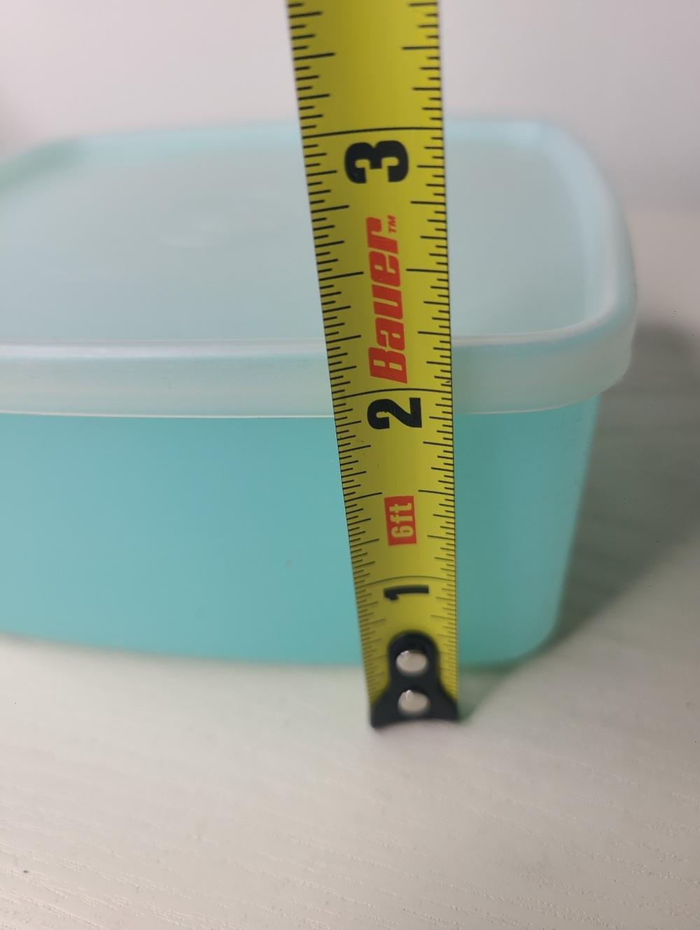 Vintage Tupperware Blue Rectangular Container Retro Kitchen - Picture 9 of 10